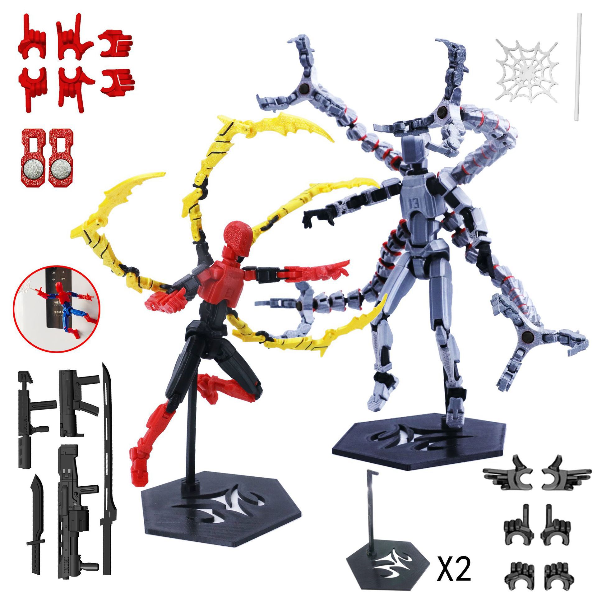 3D Printing Action Figure - 3D Printed Robot Model Toy Movable