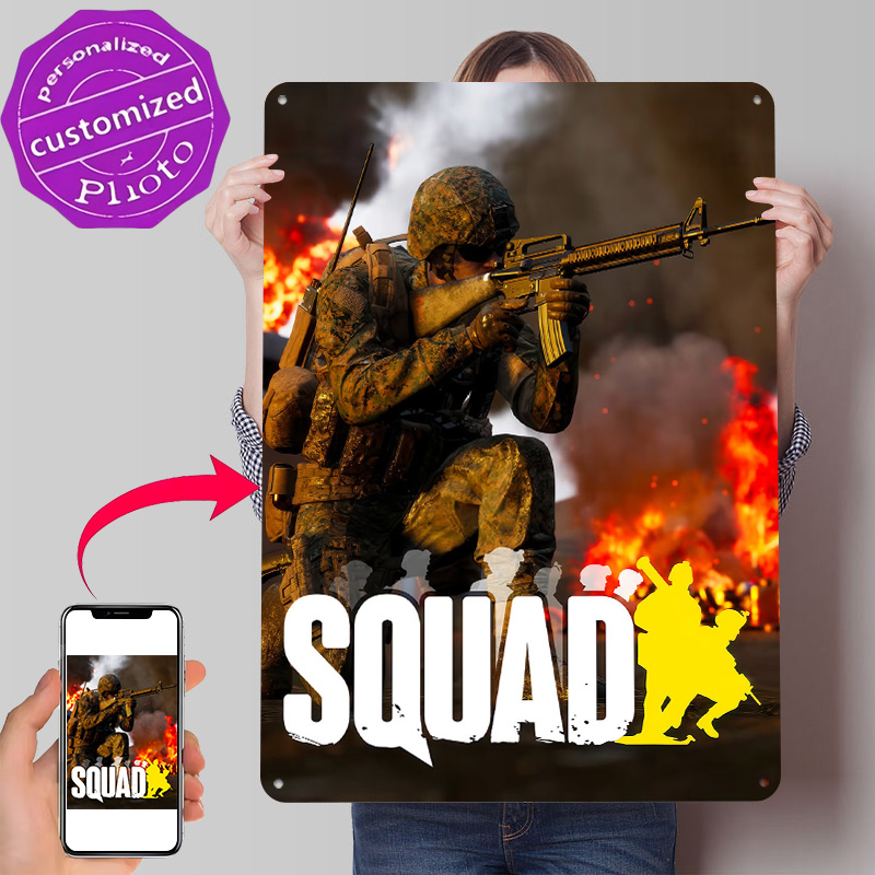 3D Printing Videos - Squad Video Game Cover Art Poster