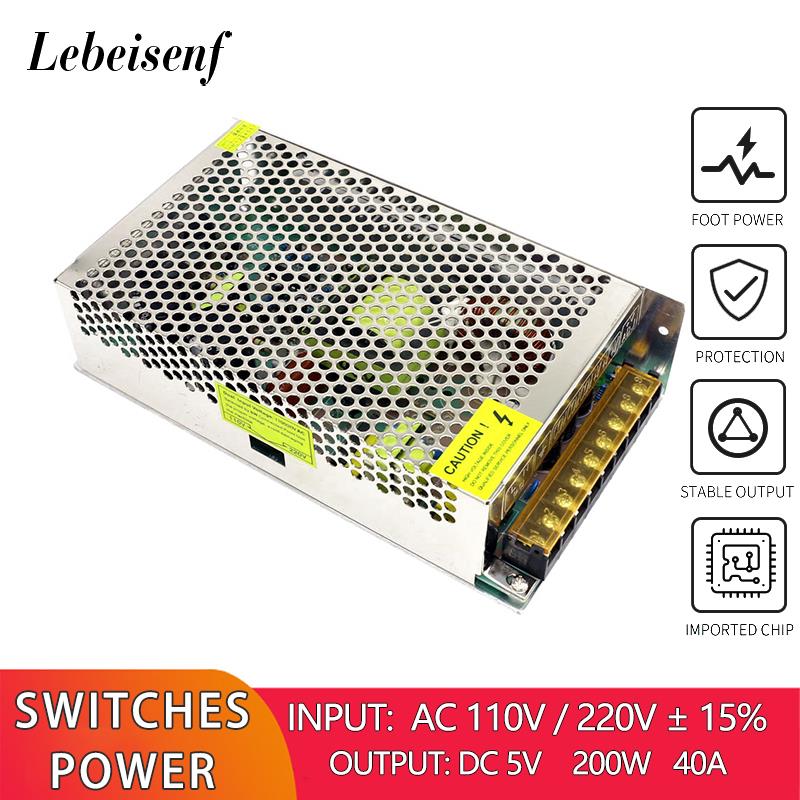 3D Printer Power Supply - 110/220V AC to DC 5V 40A