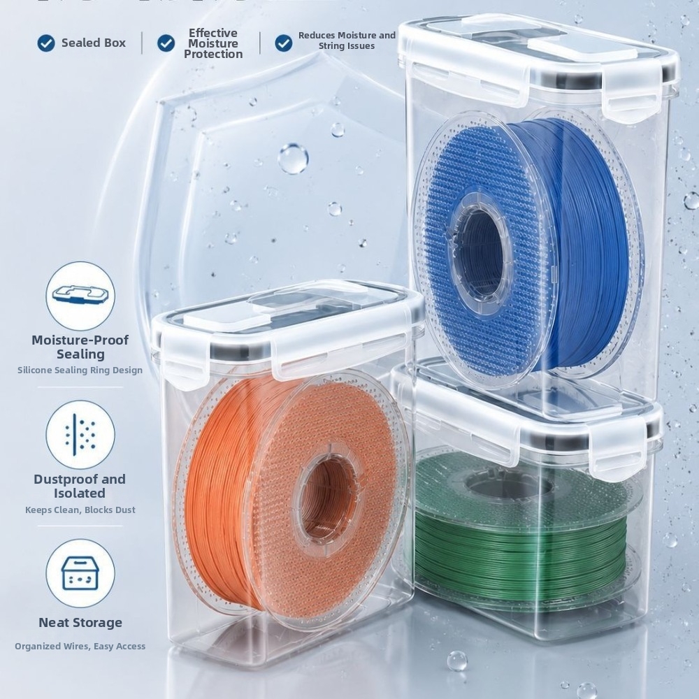 3D Printing For Medical - Transparent Filament Container Dustproof Airtight 3D