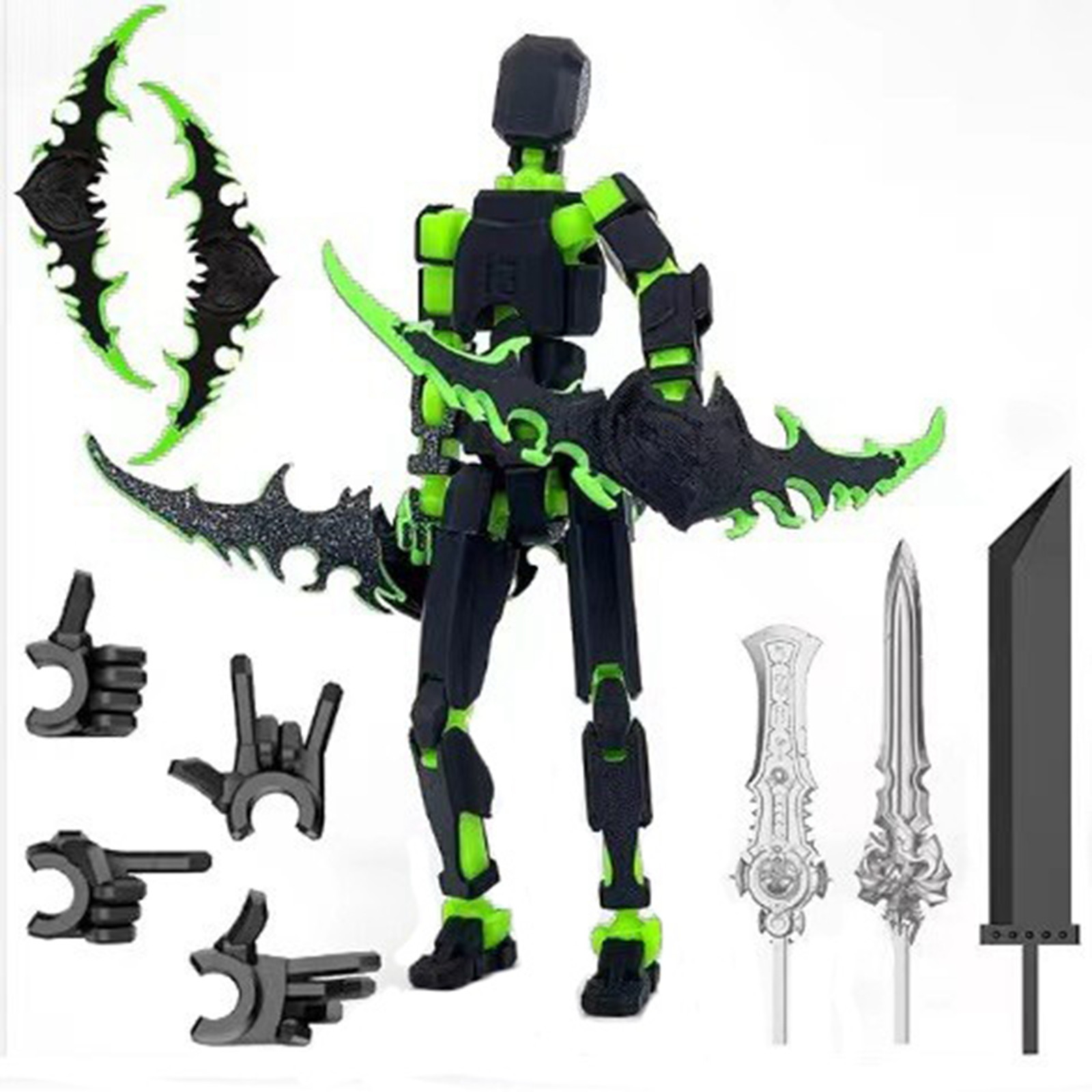 3D Printing Action Figure - Titan 13 With Wings Figure Toys