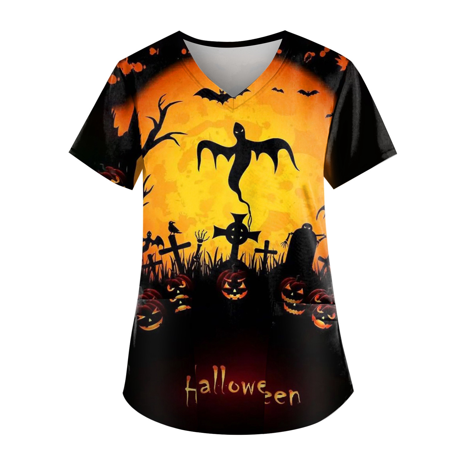 Halloween Bat Pattern T-Shirt  - 3D Printing For Medical review and price