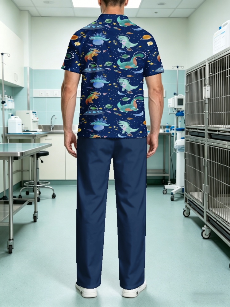 Men's Zipper Collar Scrub Top  - 3D Printing For Medical review and price