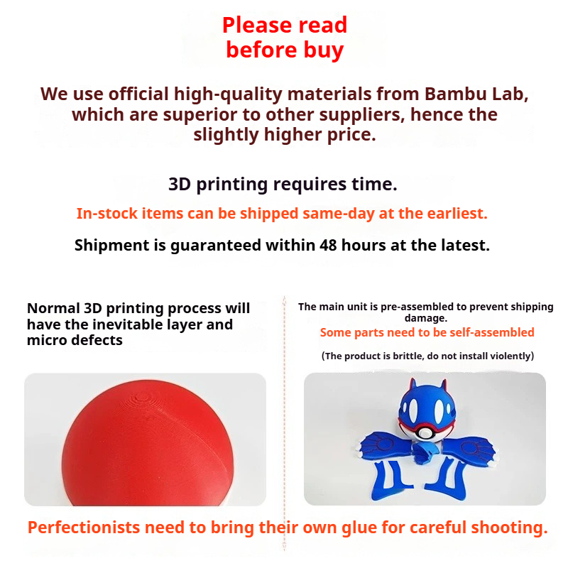 7cm 3D Printed Pokeball Figuri - 3D Printing Quality review and price