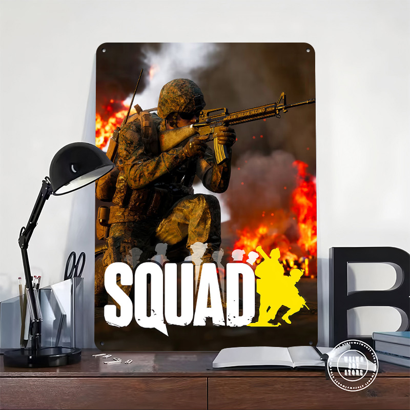 Squad Video Game Cover Art Pos - 3D Printing Videos review and price