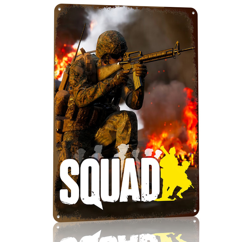 Squad Video Game Cover Art Pos - 3D Printing Videos review and price