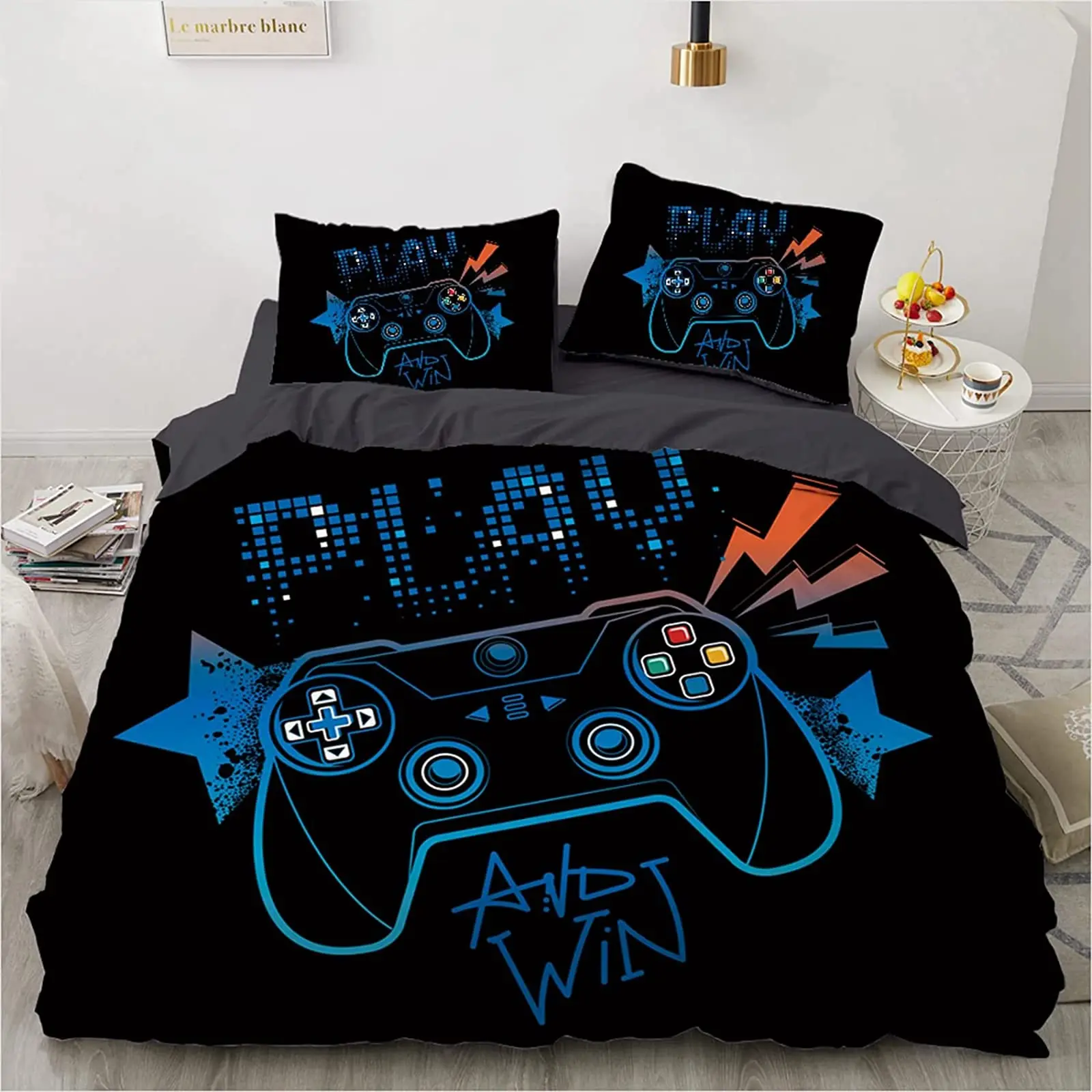 Gamer Duvet Cover for Boys Gam - 3D Printing Videos review and price