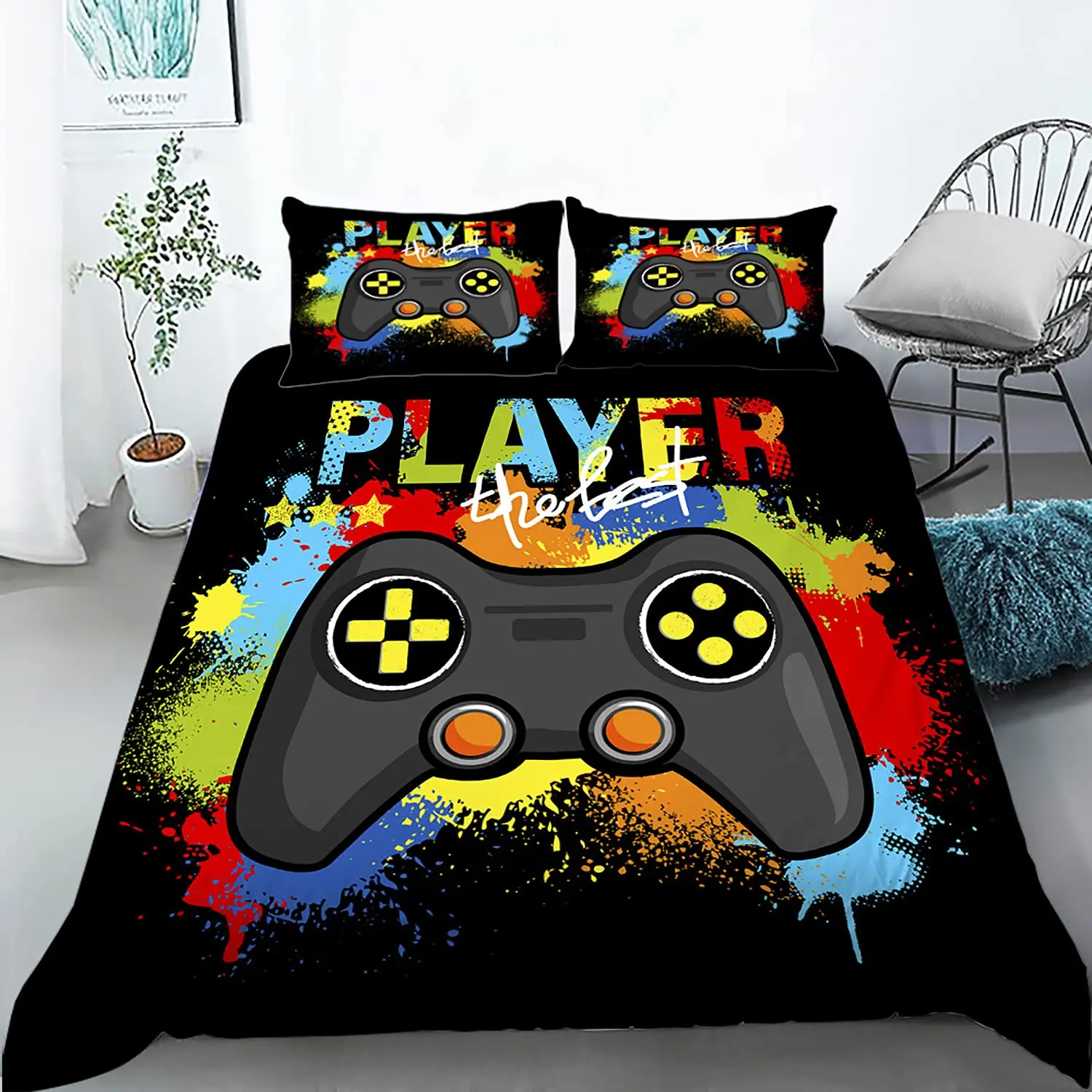 Gamer Duvet Cover for Boys Gam - 3D Printing Videos review and price