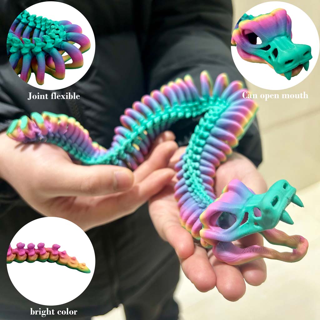 3D Printed Joint Snake Statue, - 3D Printing Mockup review and price