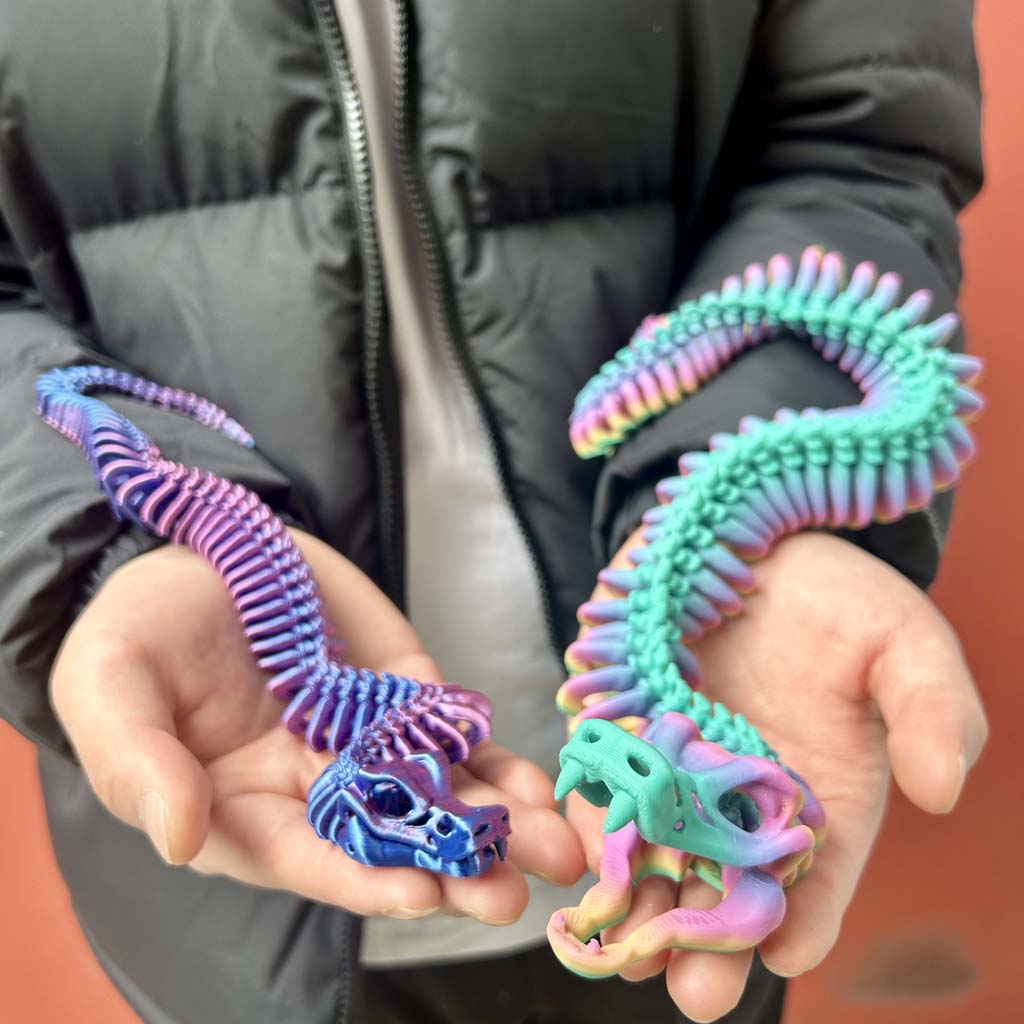 3D Printed Joint Snake Statue, - 3D Printing Mockup review and price