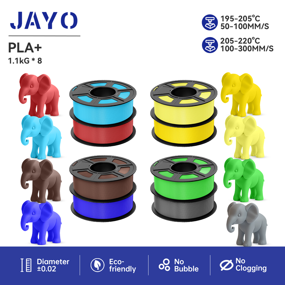 JAYO 8Rolls pla plus 3D Printe - 3D Printing Warehouse review and price