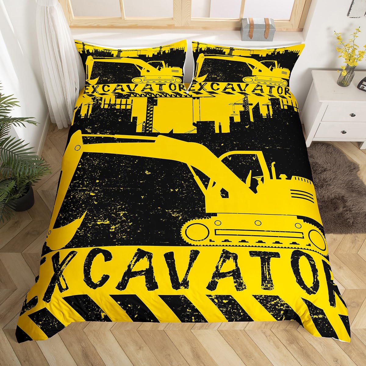 Excavator Duvet Cover Set Twin - 3D Printing Excavator review and price