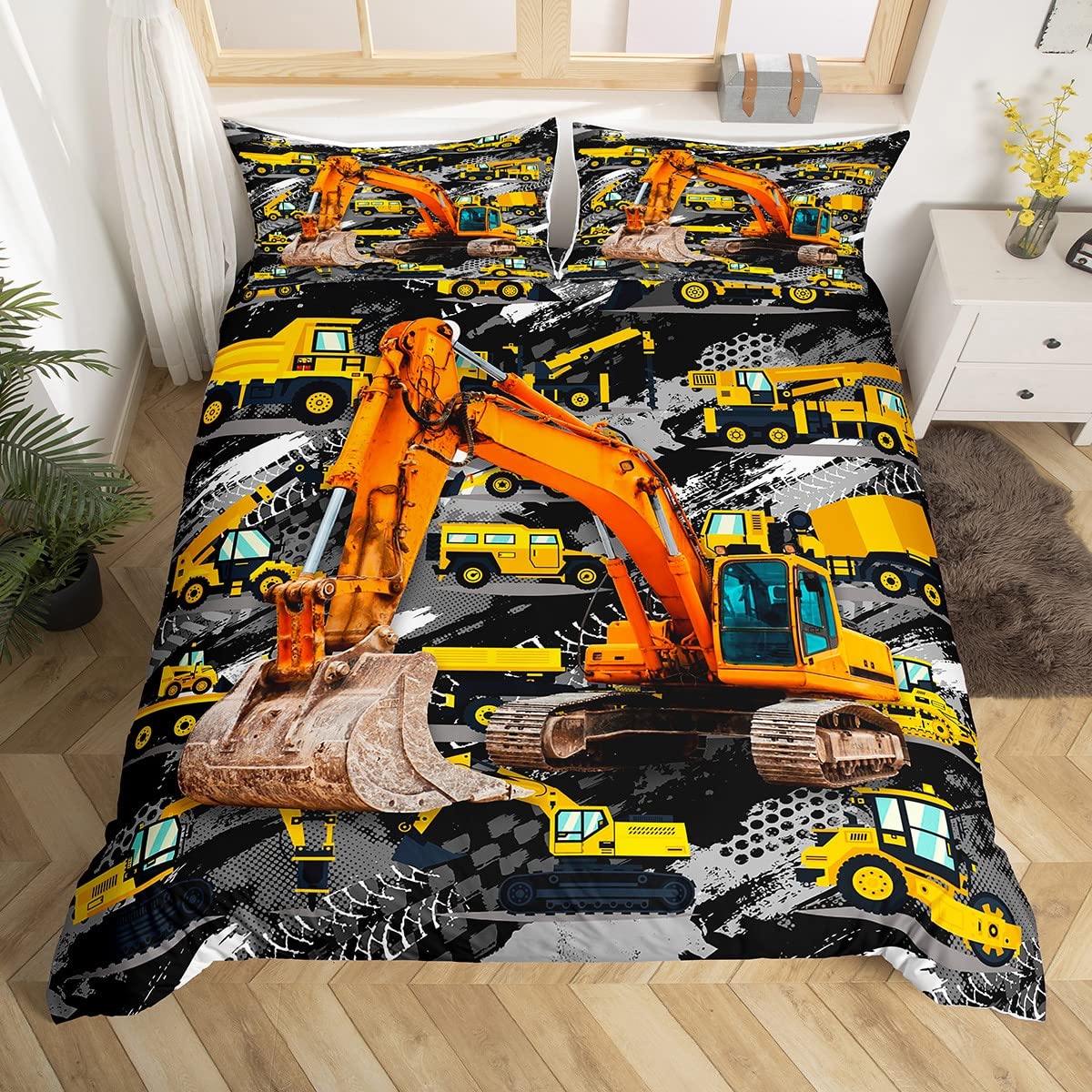 Excavator Duvet Cover Set Twin - 3D Printing Excavator review and price