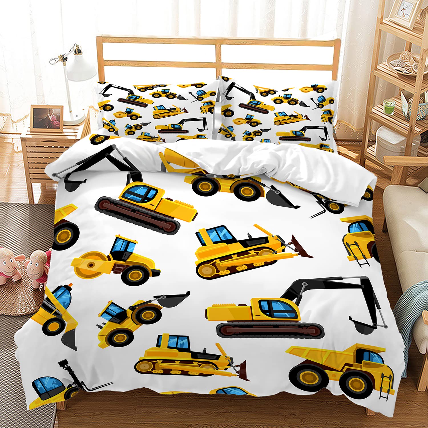 Excavator Duvet Cover Set Twin - 3D Printing Excavator review and price