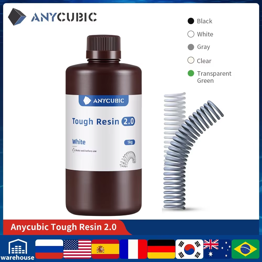 ANYCUBIC Flexible Tough Resin  - 3D Printing Dental review and price