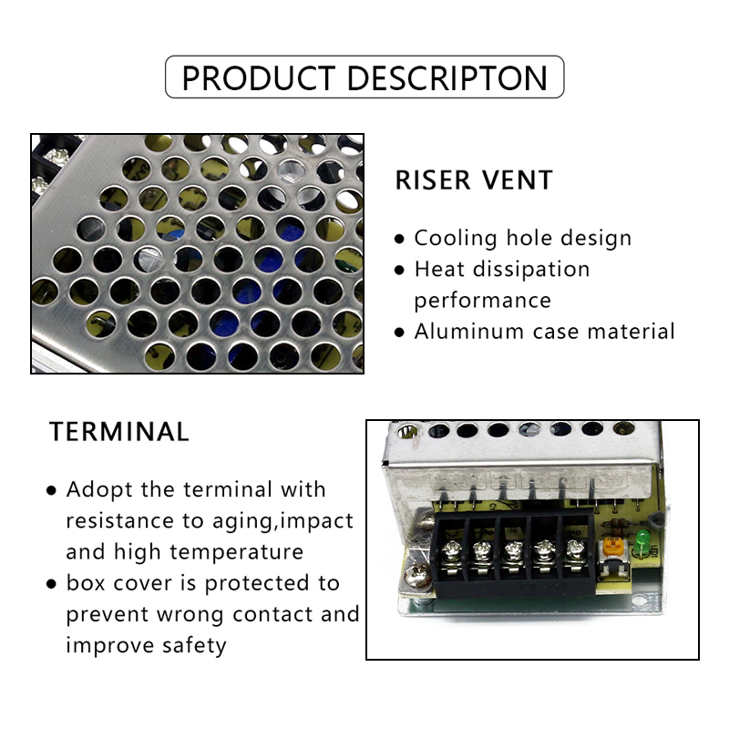 110/220V AC to DC 5V 40A 200W  - 3D Printer Power Supply review and price