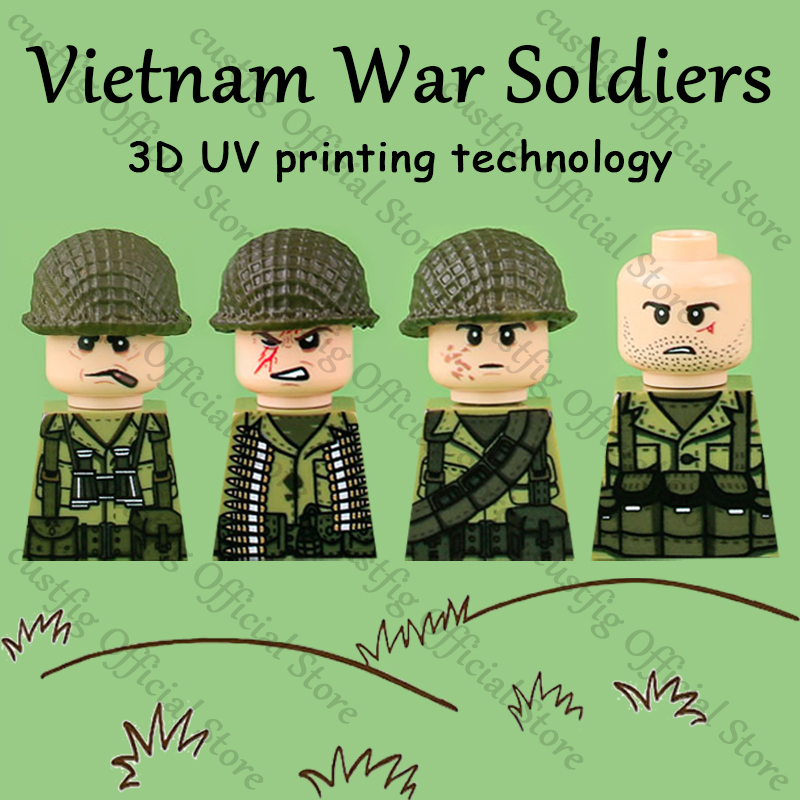 WW2 Soldier Figures Weapon 3D  - 3D Printing Lego Bricks review and price