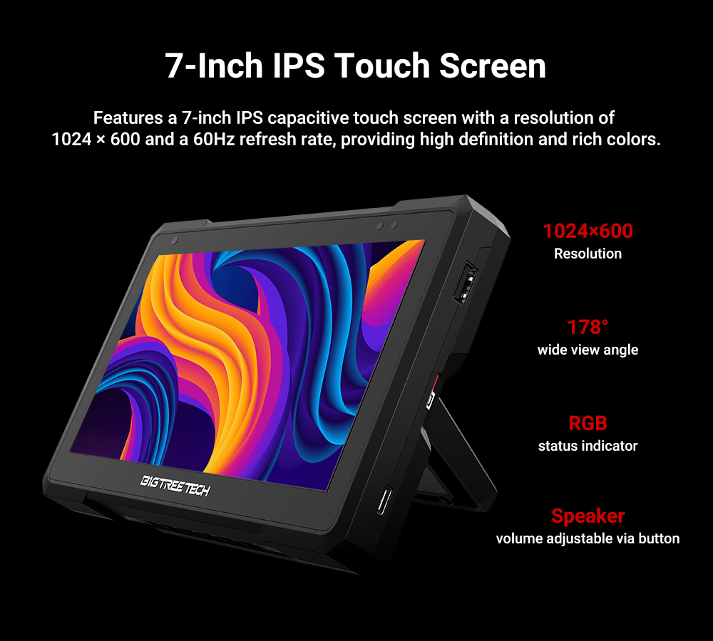 BIGTREETECH Pad 7 IPS Touch Sc - 3D Printing Warehouse review and price