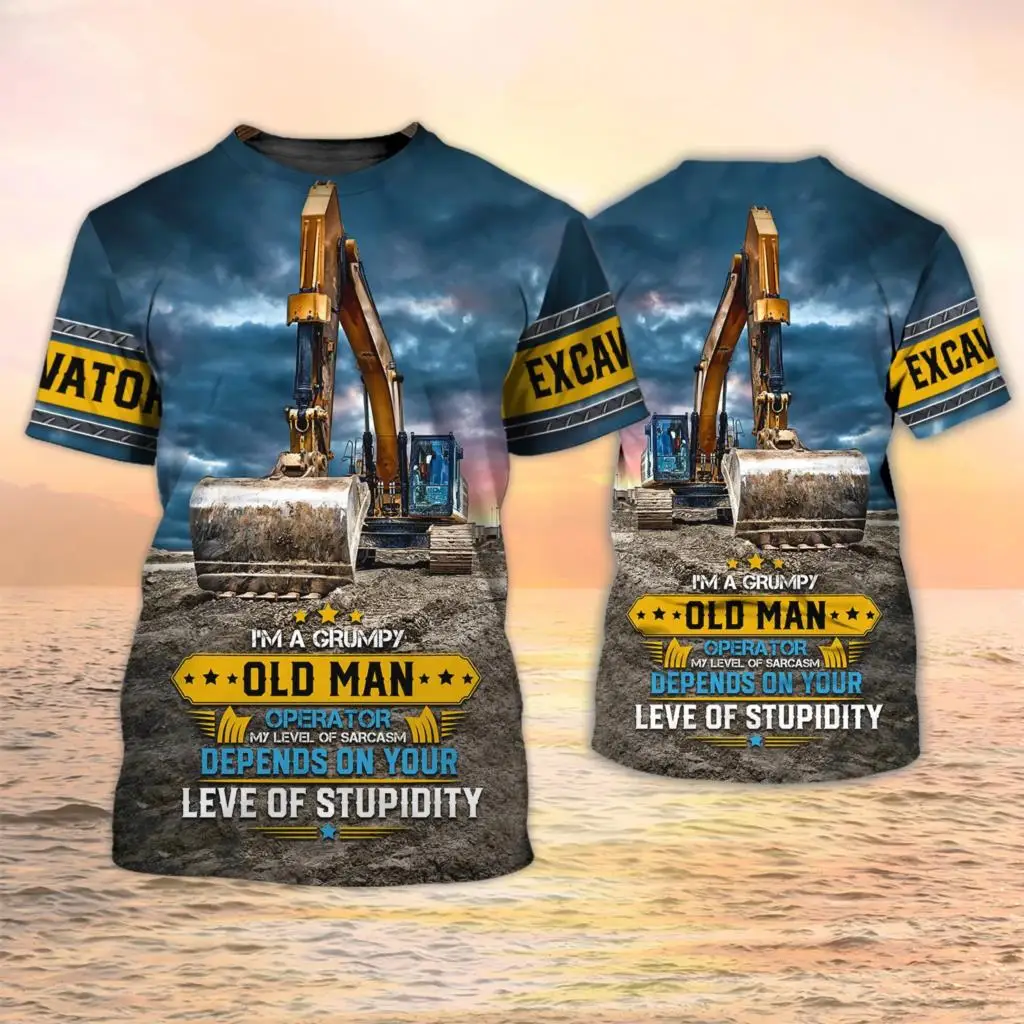 Excavator TShirts Heavy Equipm - 3D Printing Excavator review and price