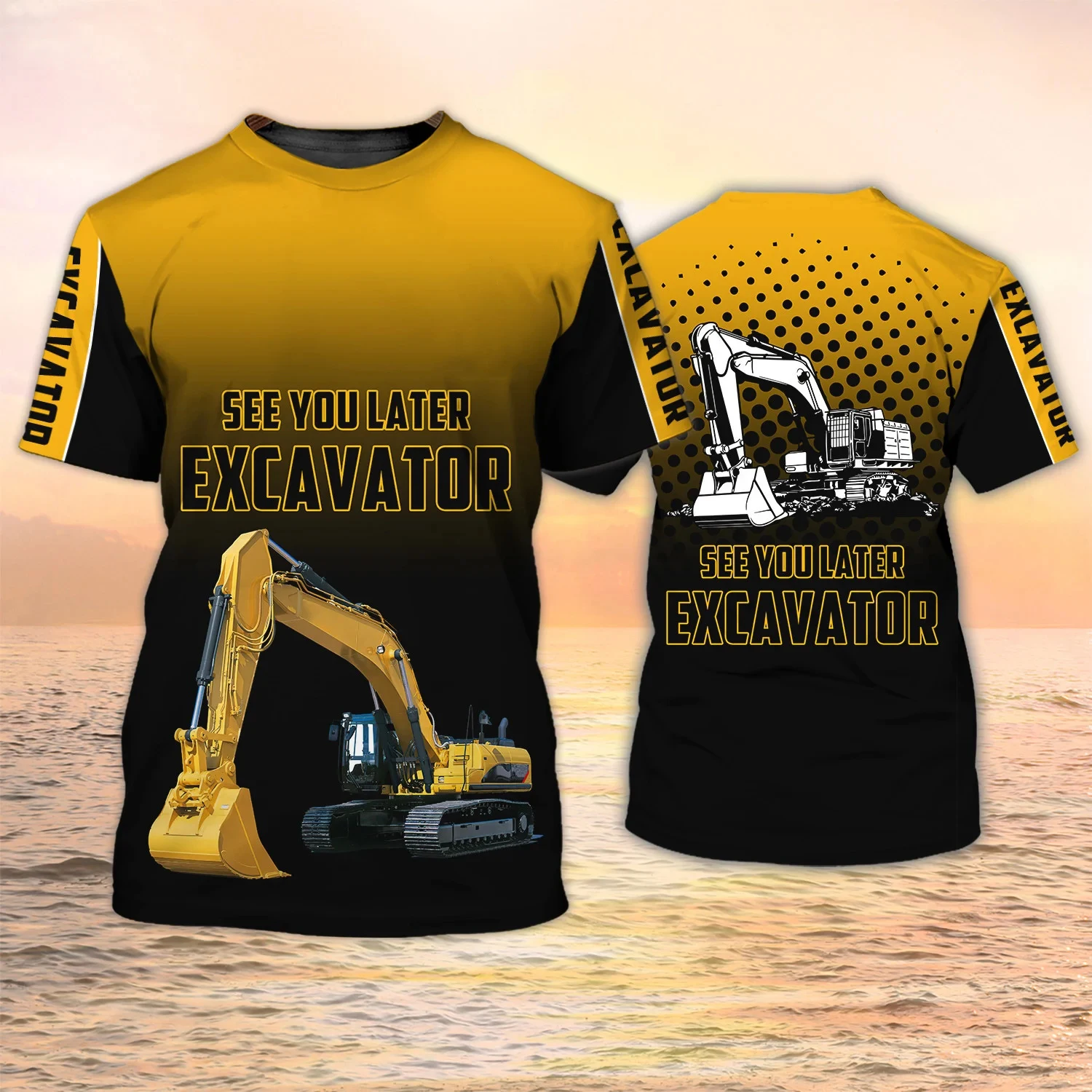 Excavator TShirts Heavy Equipm - 3D Printing Excavator review and price