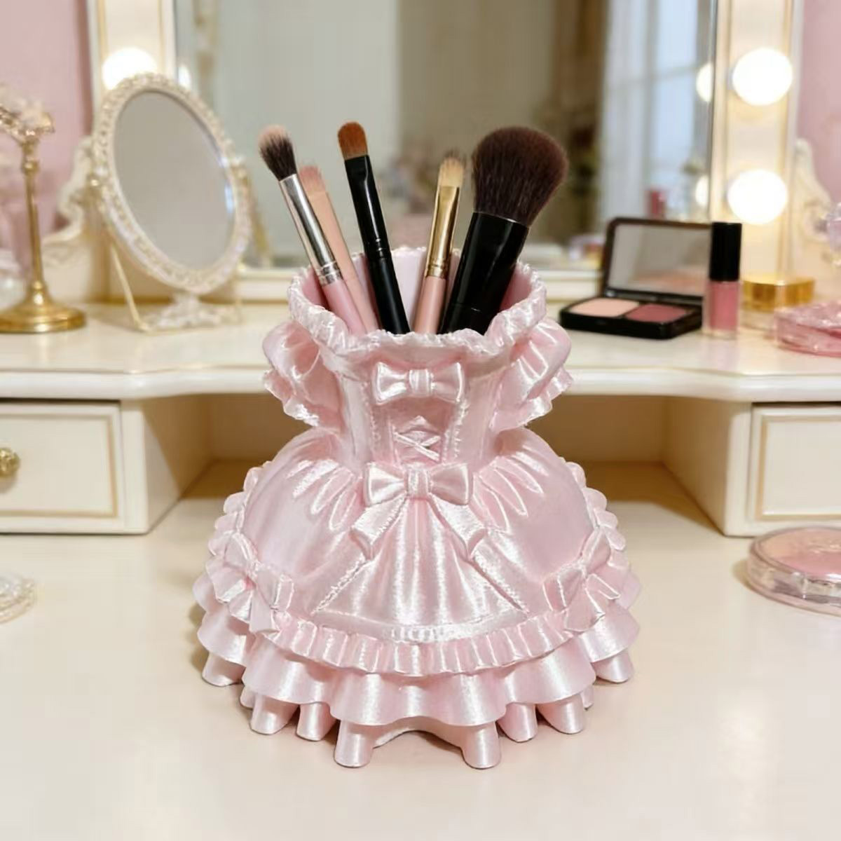 Princess Dress Makeup Brush Ho - 3D Printing Grip review and price