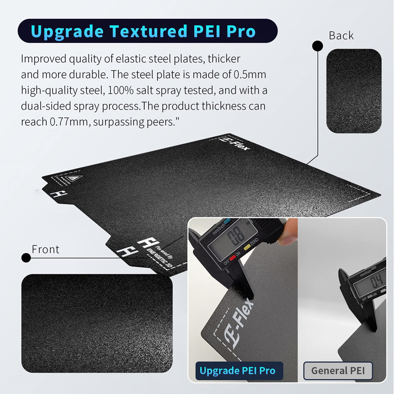 PEI Spring Steel Sheet 305x305 - 3D Printer Bed Spring review and price