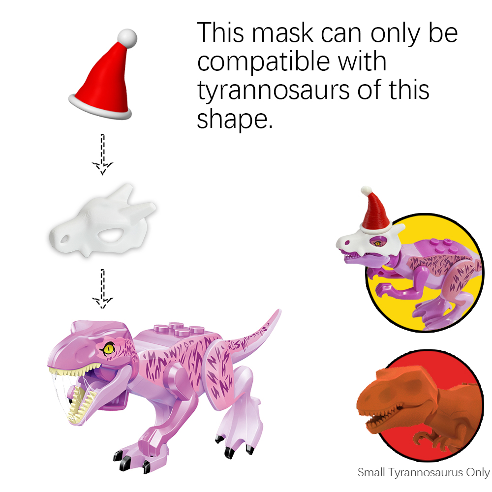 Jurassic Dinosaurs Skull Mask  - 3D Printing Lego Bricks review and price